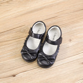 Girls Leather Handmade Leather Shoes Black Student Shoes Campus Single Shoes Show Shoes Cute Soft Bottom Round Toe Princess Shoes