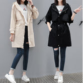 Hooded trench coat