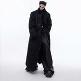 Mink-proof Fur Overcoat Coat Long Below The Knee Plush Trench Coat