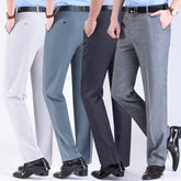 Men's Suit Pants High Waist Loose Business Formal Wear