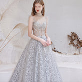 Spring High Gray Half High Sweet Standing Collar Thin Short Paragraph Mid-waist Slim Wedding Dresses Evening Dress