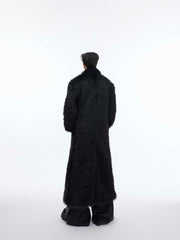 Mink-proof Fur Overcoat Coat Long Below The Knee Plush Trench Coat