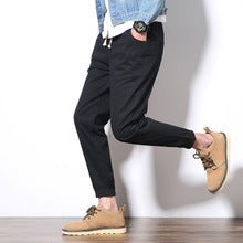 Men's small feet nine pants casual pants Harlan pants beam pants