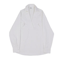 Men Long Sleeve Loose Casual White Shirts