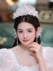 Handmade Crown Luxury Beaded Wedding Wedding Dress Hair Accessories