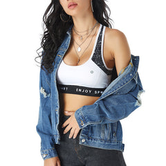 European And American Slim All-match Denim Female Jacket Women