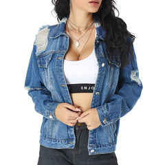 European And American Slim All-match Denim Female Jacket Women
