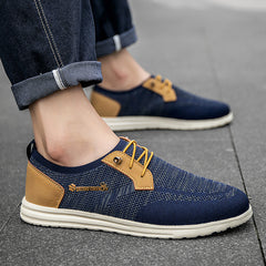 Casual Slip-on Mesh Shoes Lightweight Breathable Loafers Men Walking Running Sports Shoes