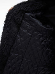 Mink-proof Fur Overcoat Coat Long Below The Knee Plush Trench Coat