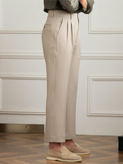 Men's Fashion British Business Formal Wear Casual Pants